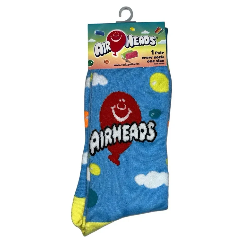 1x Airheads Candy Crew Novelty Adult Socks One Size